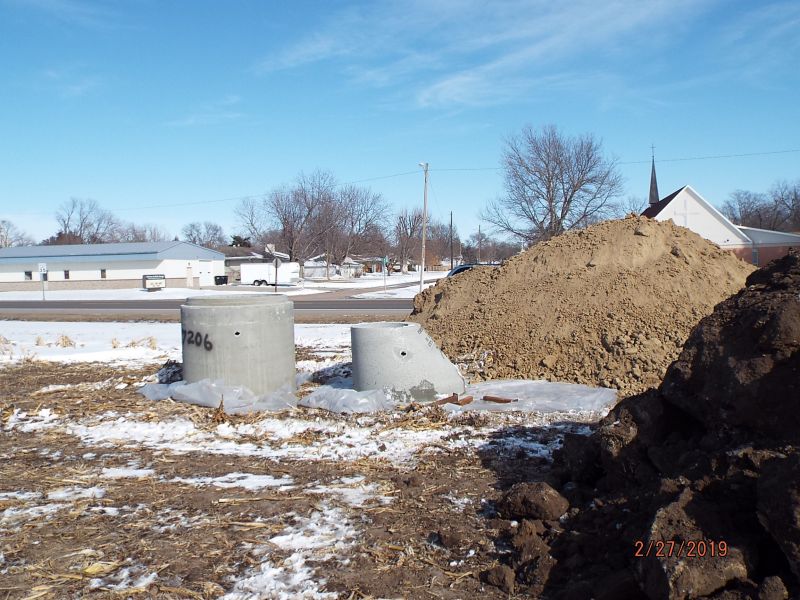 New sewer parts